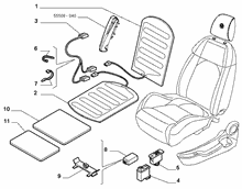 70601-040 ELECTRIC FRONT SEAT DEVICES
