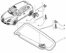 70525-010 SUN VISOR