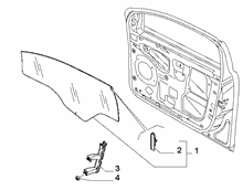 70129-030 FRONT WINDOW AND CHANNEL