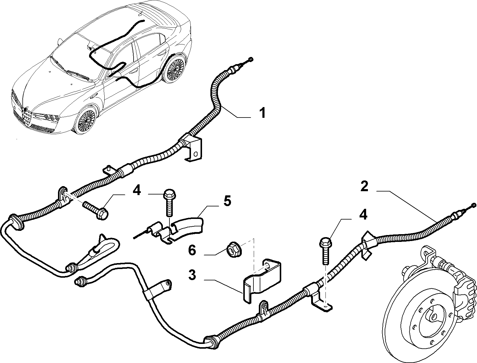 33135-020 HANDBRAKE HARNESS