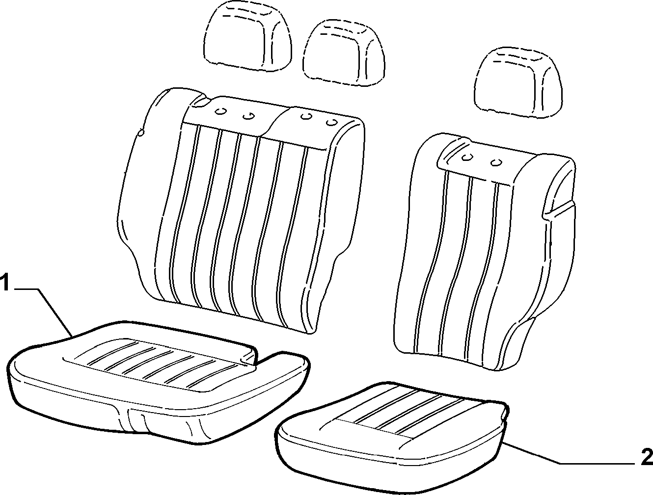 70615/02 REAR SEAT LINING