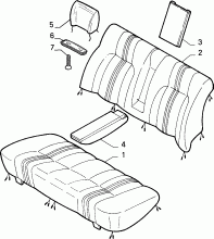 70615/00 REAR SEAT LINING