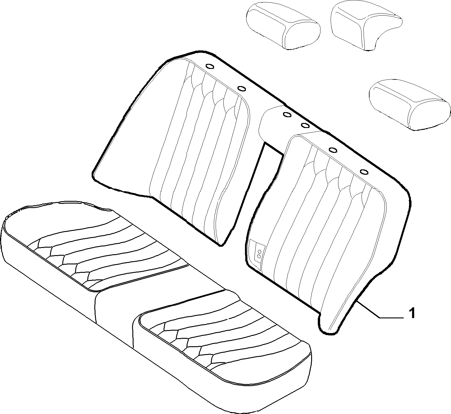 70615/01 REAR SEAT LINING 