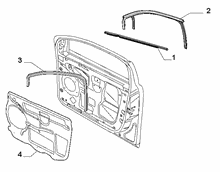 70129-070 FRONT DOOR TRIM