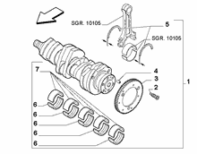 10103-010 ENGINE SHAFT AND HALF BEARING