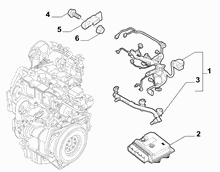 10226-045 ENGINE CABLES AND ECU ASSY (CC0.9)