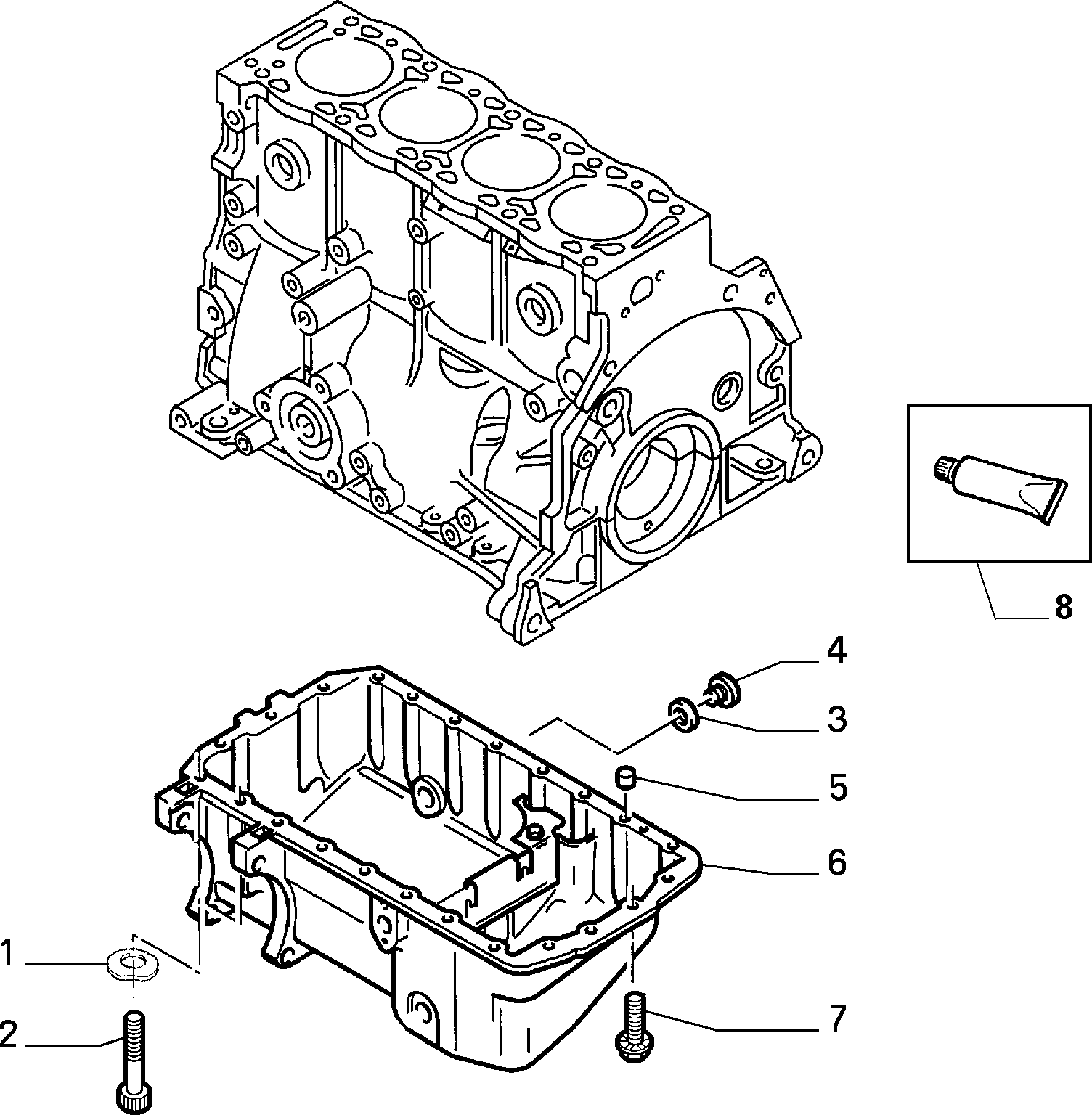 10102/01 КАРТЕР И КРЫШКИ БЛОКА ЦИЛ.