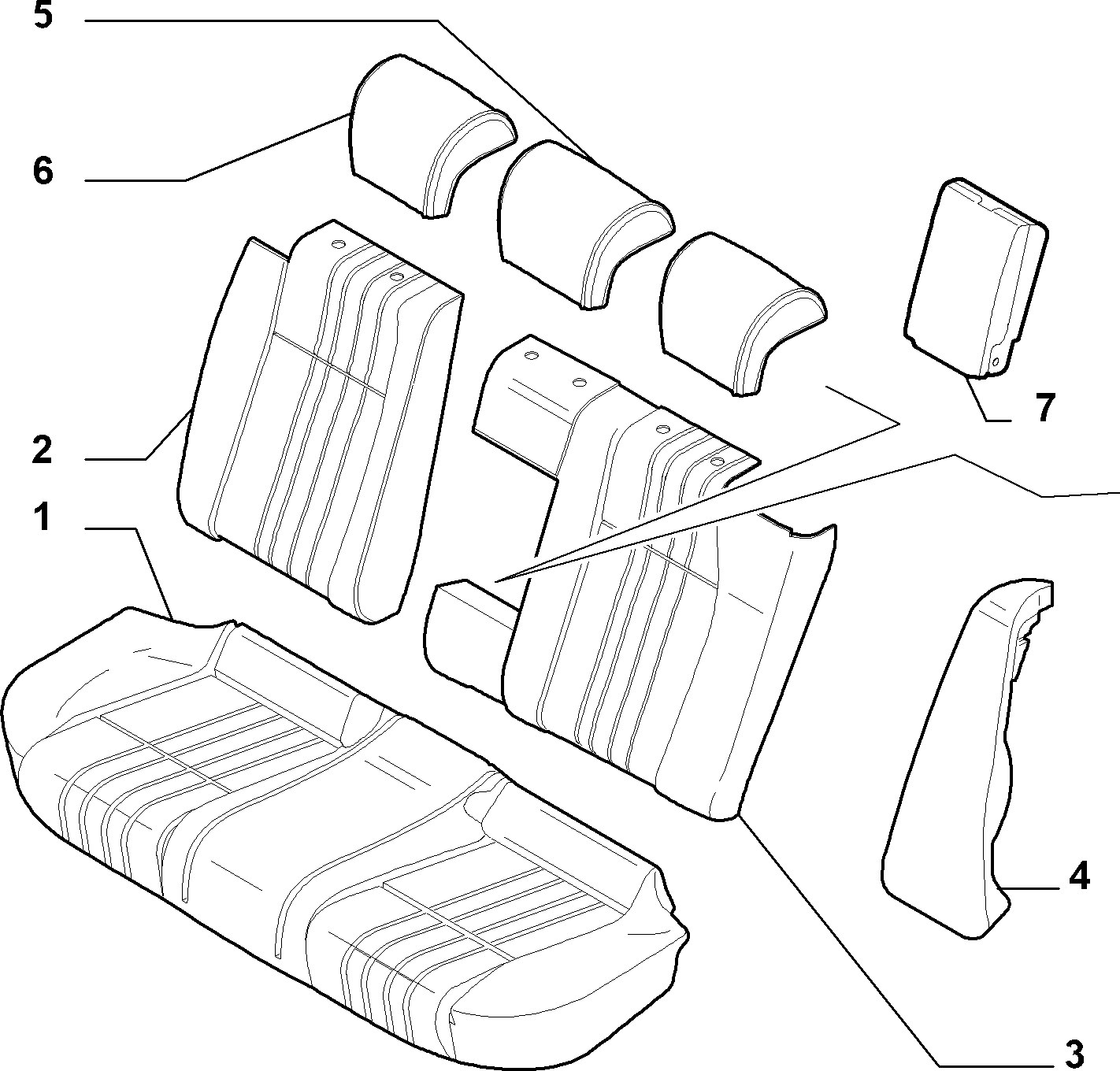 70615/01 REAR SEAT LINING