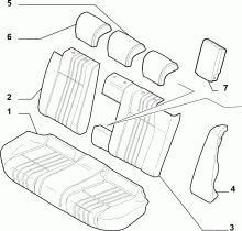 70615/01 REAR SEAT LINING