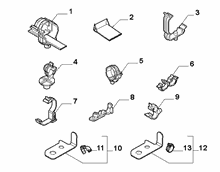 55527-010 CABLE SET FIXINGS