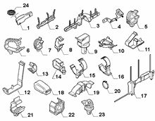 55527-030 PASSENGER COMPARTMENT AND REAR CABLE SET FASTENERS