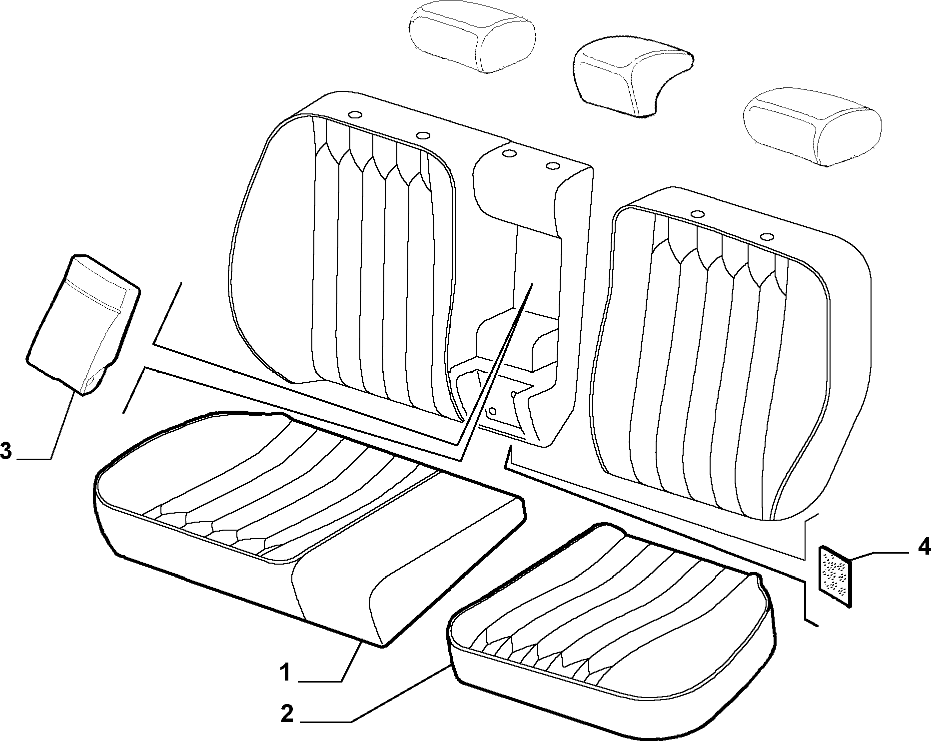70615/03 REAR SEAT LINING