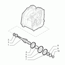 21215-010 PRIMARY SHAFT AND GEAR LEAD