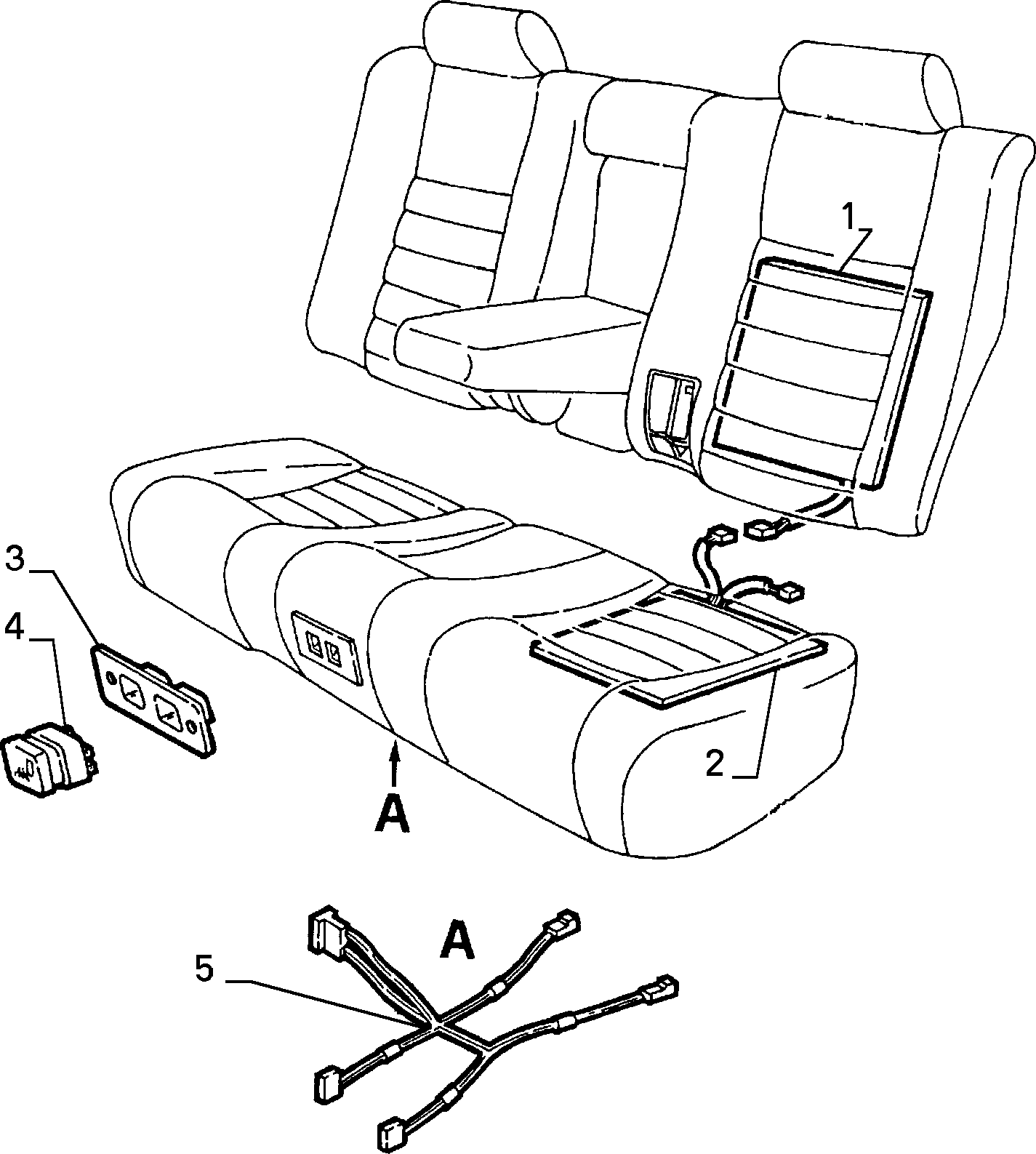 70613/00 REAR SEAT
