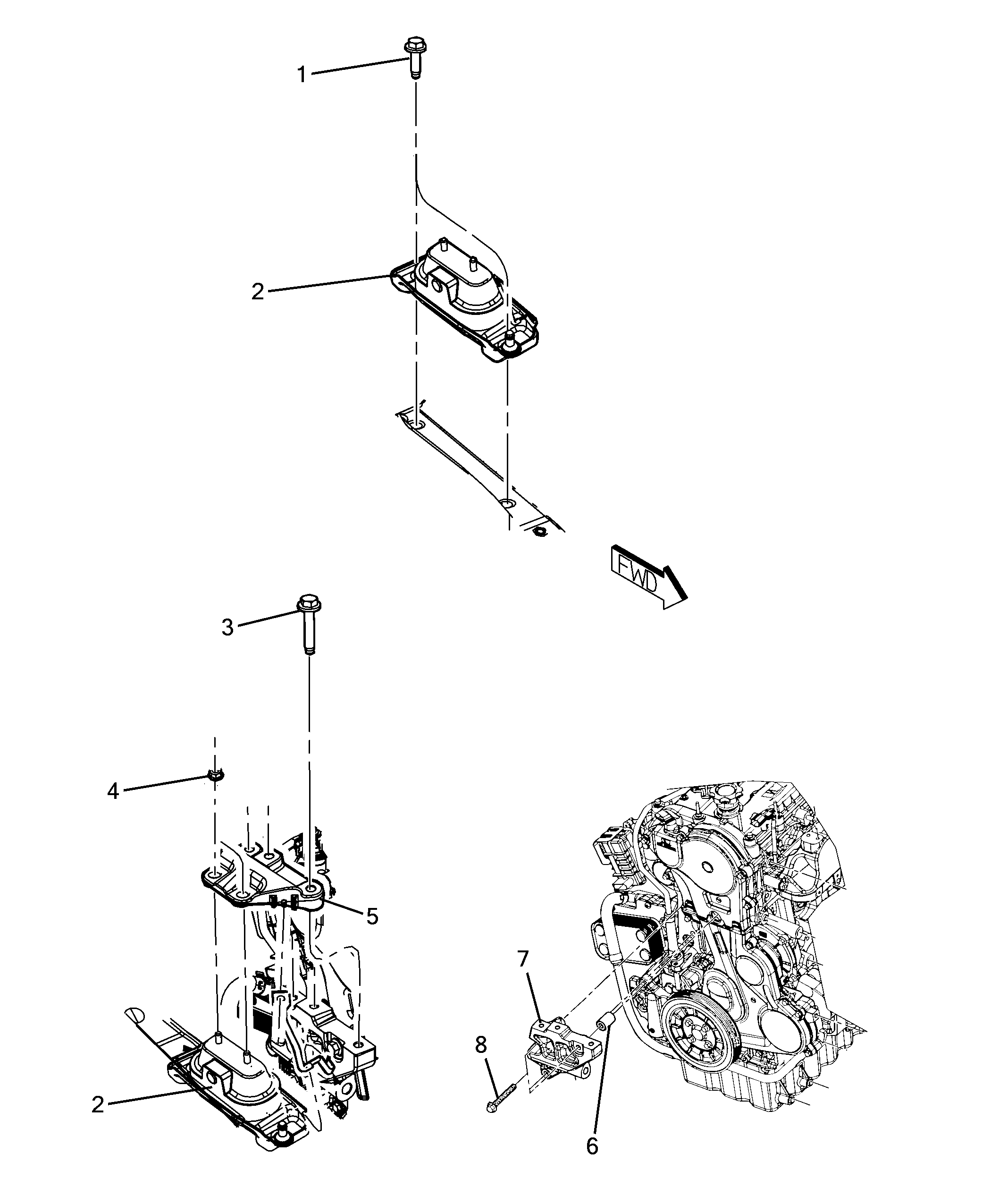 10003-010 ENGINE  SUPPORT