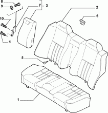 70613/00 REAR SEAT