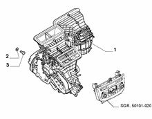 50101-010 HEATER/AIR CON