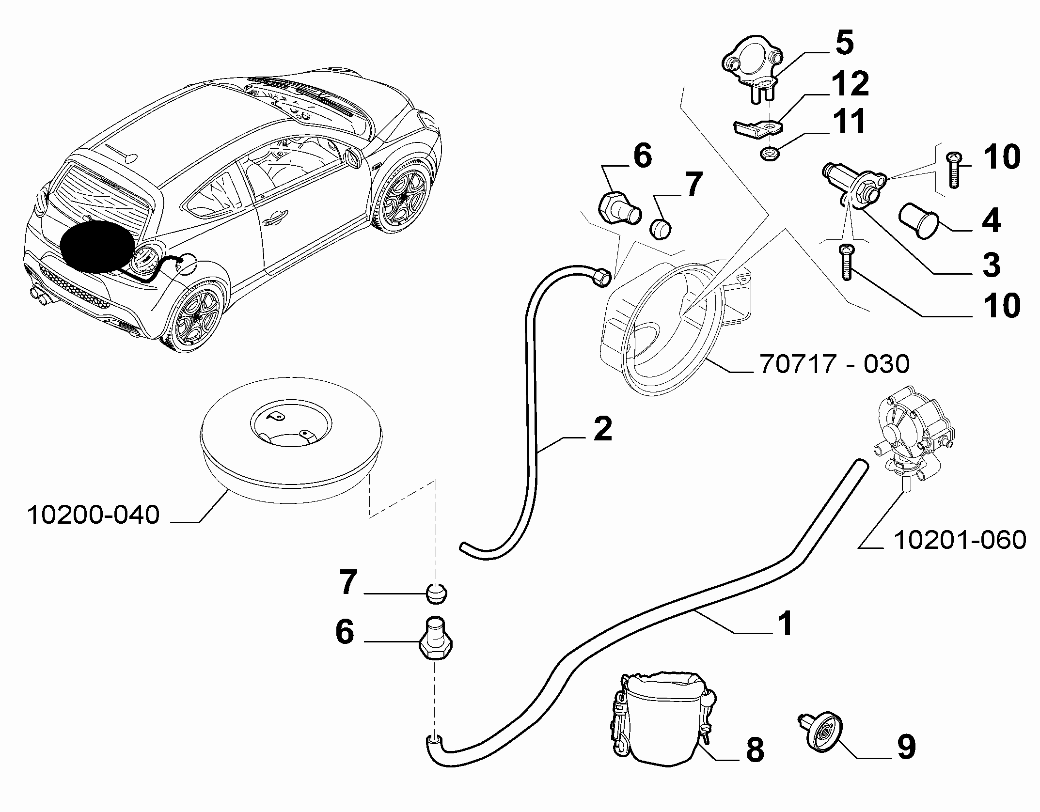10200-021 FUEL PIPE INLET