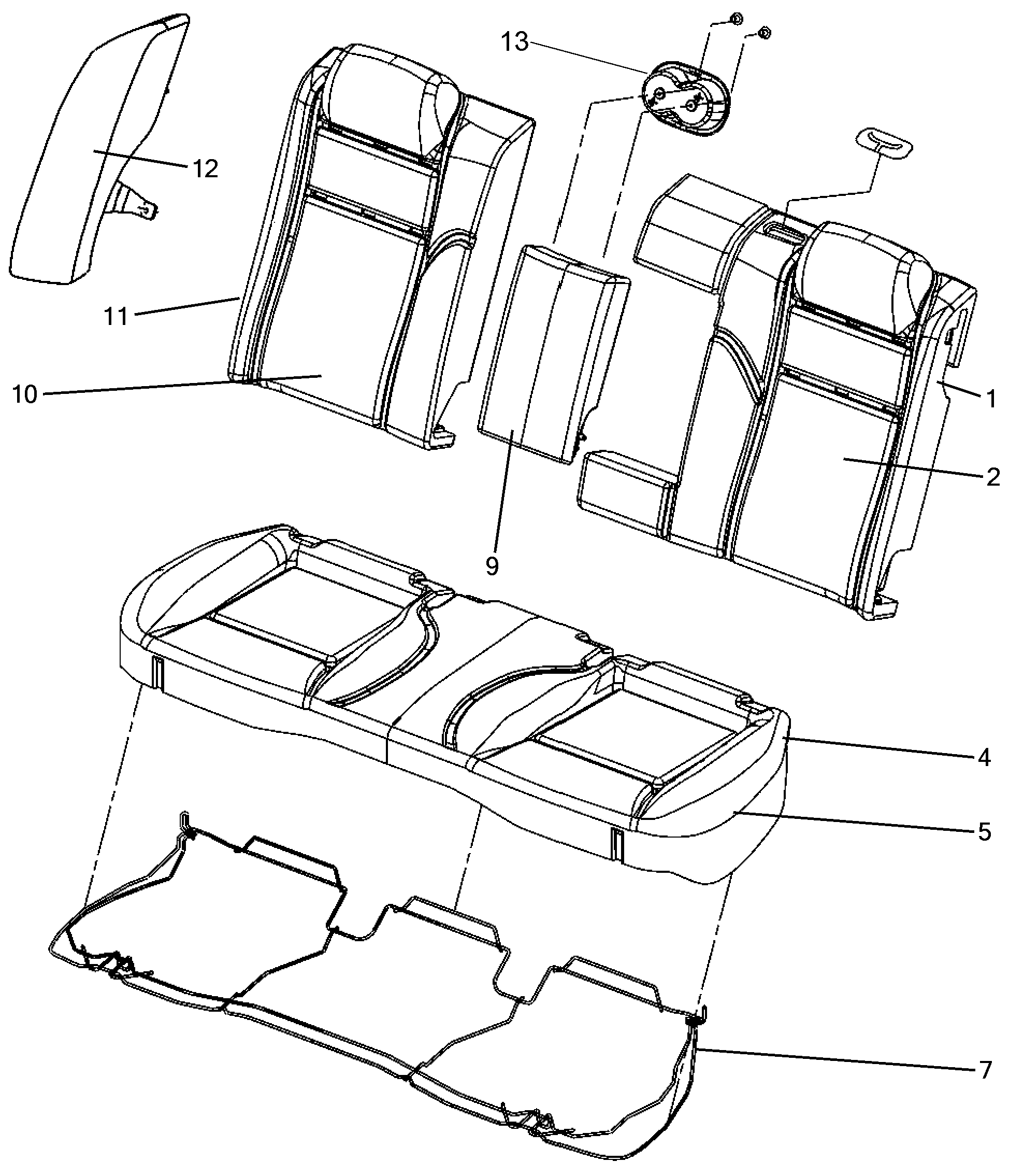 70613-005 REAR SEATS