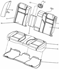 70613-005 REAR SEATS