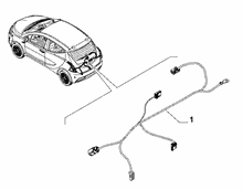 55526-025 TRUNK/REAR DOOR WIRING SET