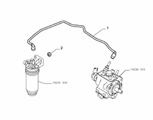 10201-030 ENGINE WELL FUEL PIPES