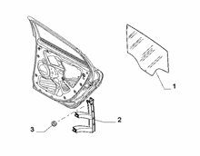 70136-030 REAR WINDOW AND CHANNEL RUNNER