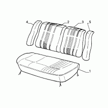 70615/08 REAR SEAT LINING