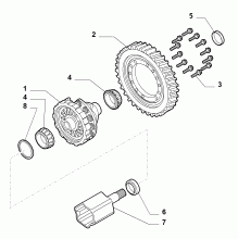 21220-010 GEARING AND HALF CRANKSHAFT