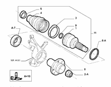 27402/03 ПОЛУОСИ ДИФФЕРЕНЦИАЛА