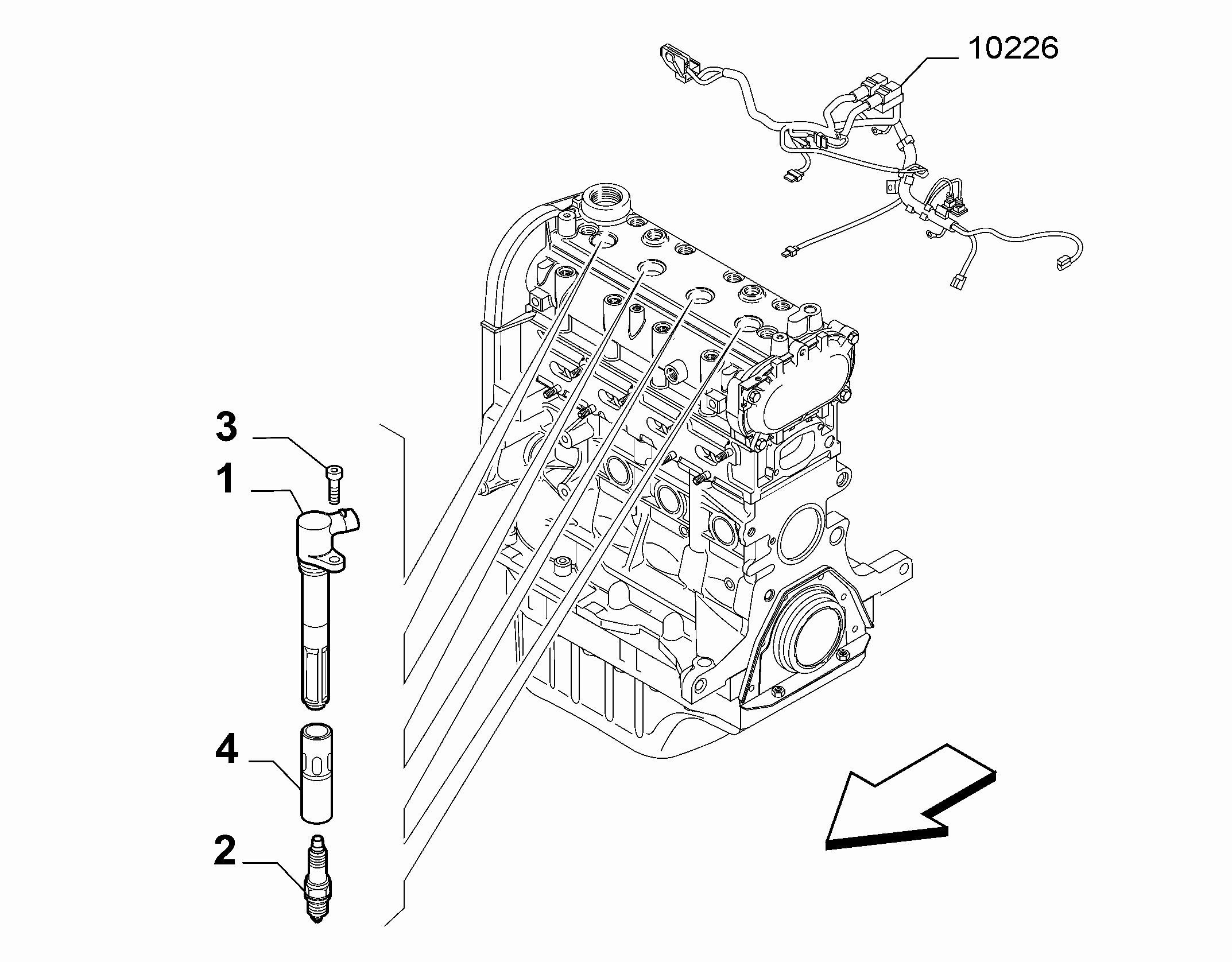55101-020 SPARK PLUGS AND IGNITION CABLES