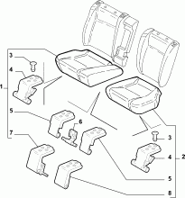 70613/01 REAR SEAT