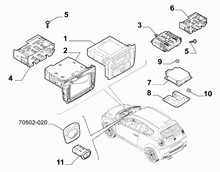 55521-010 RADIO AND AUTOMATED INFO DEVICE 