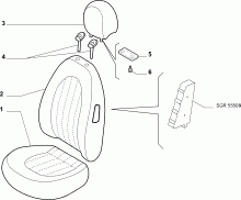70601-010 FRONT SEAT PADDING