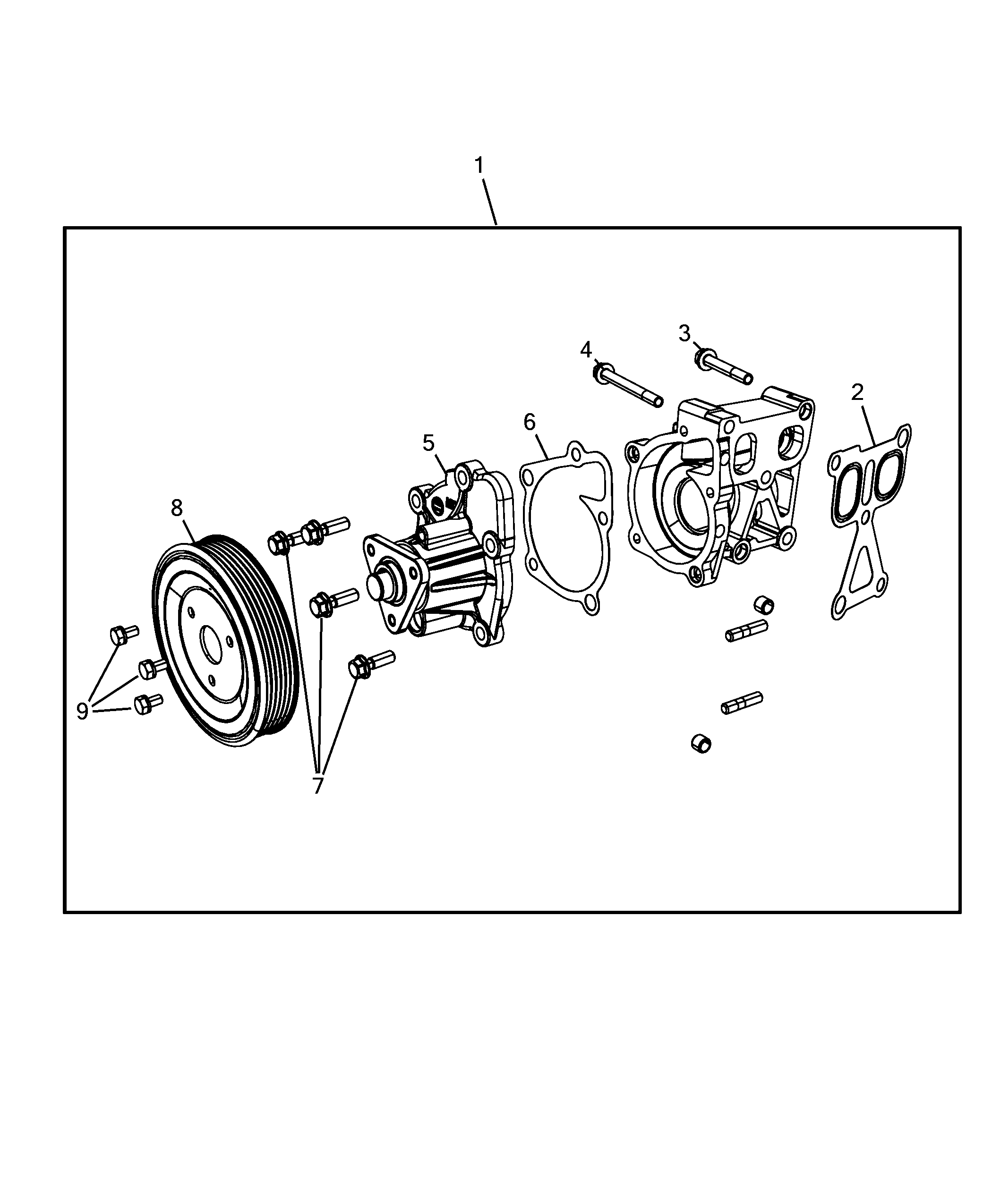 10402-010 WATER PUMP AND GASKETS