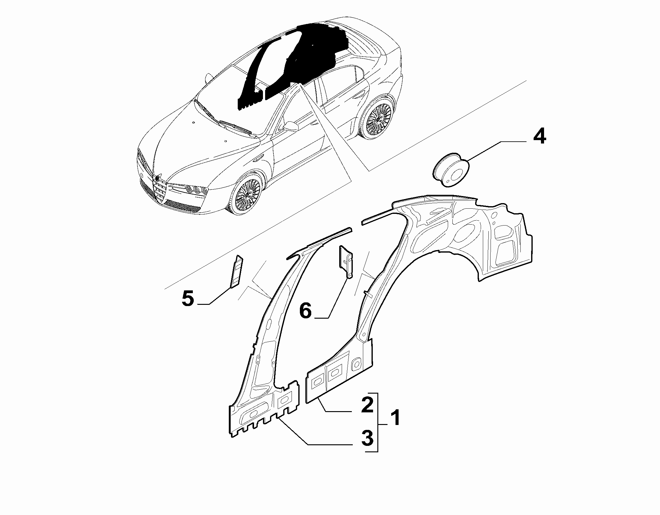 70004-010 REAR SIDE FRAME STRUCTURE