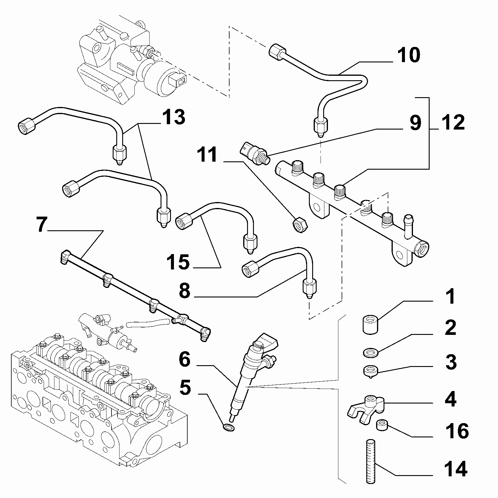 10226-020 HYDRAULIC COUNTER AND INJECTORS