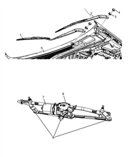 55514-010 WIPERS - ARM, BRUSHES AND MOTOR