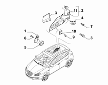70523-040 INNER REAR PILLAR AND QUARTER GLASS TRIMS