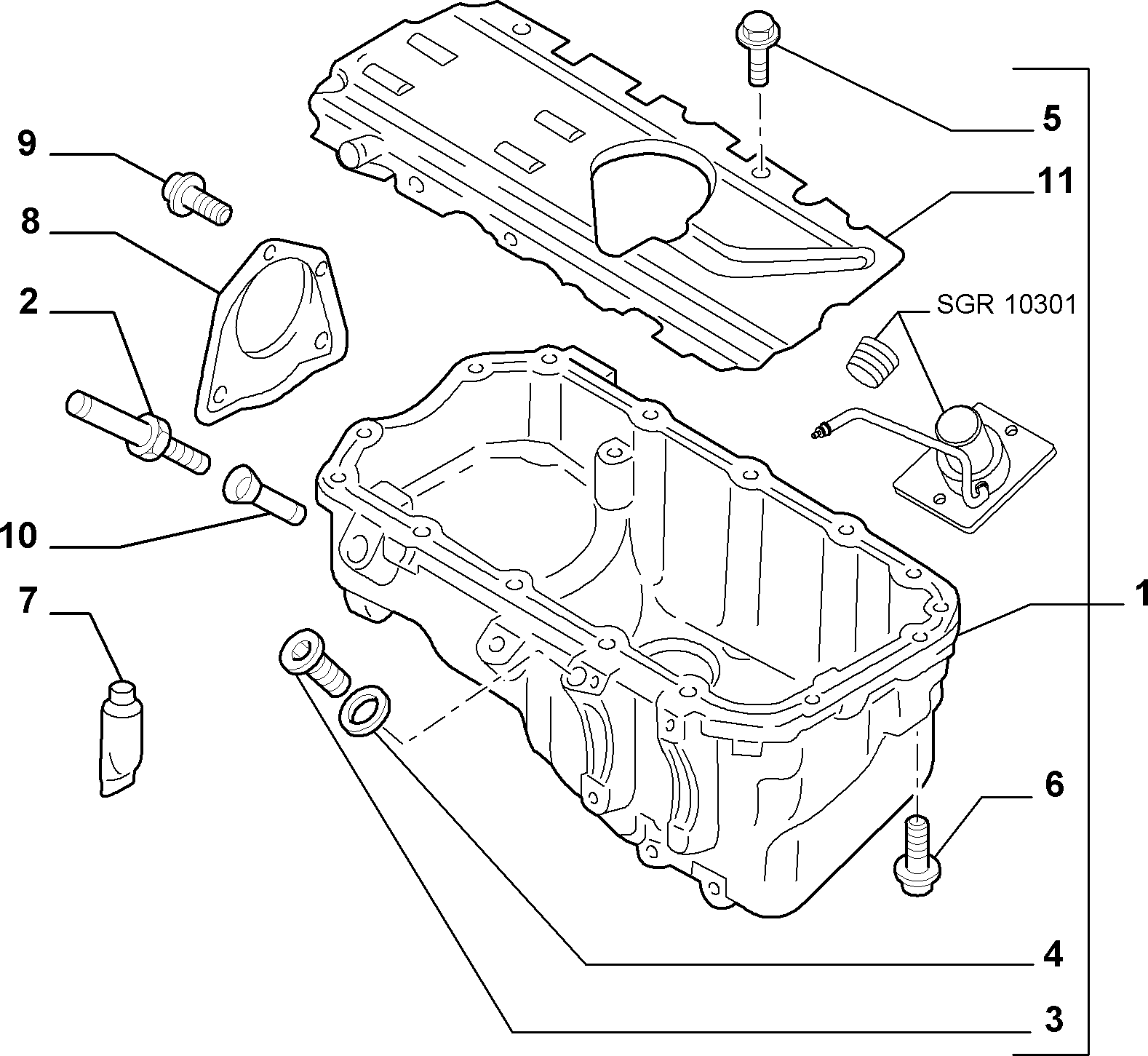 10102-010 OIL CAP AND FLOOR PANEL COVER