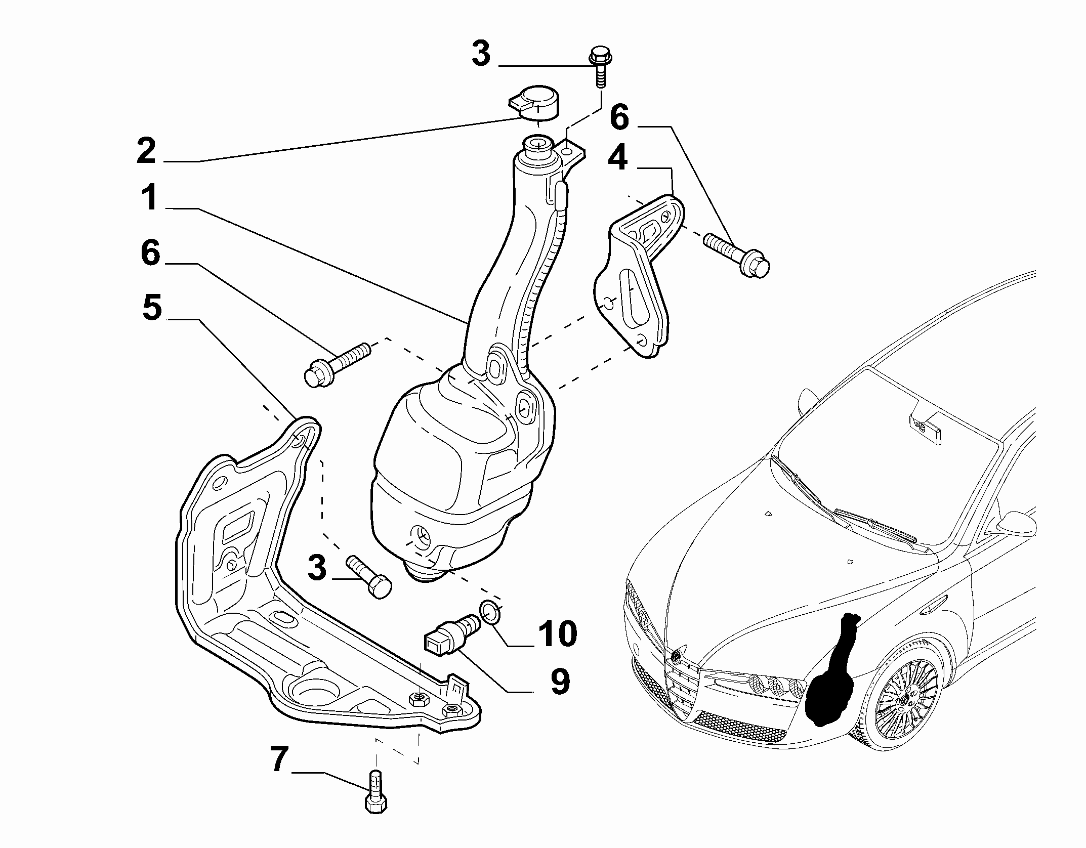 55514-030 WINDSHIELD WIPER RESERVOIR