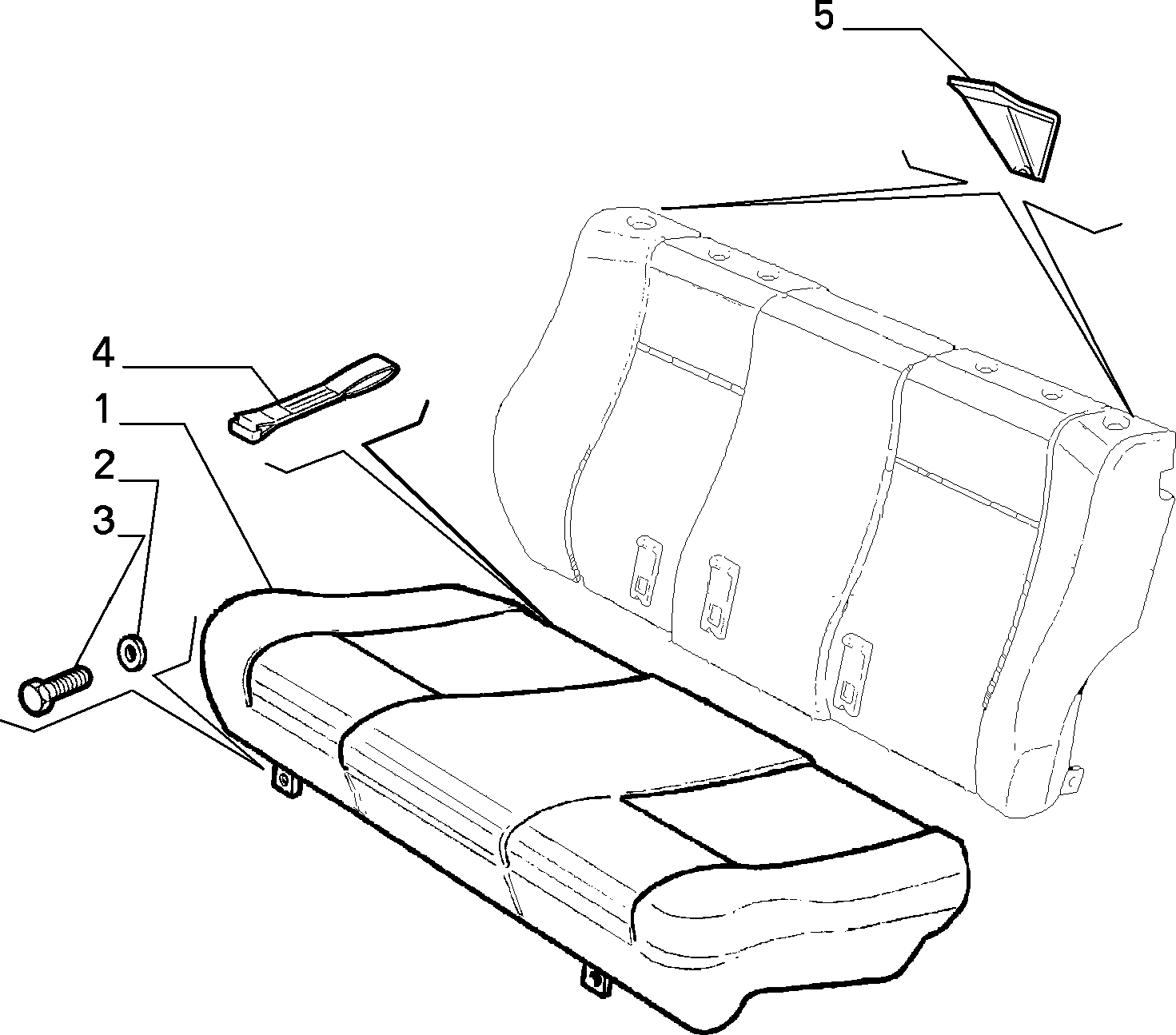 70613/00 REAR SEAT 