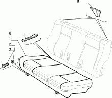 70613/00 REAR SEAT 