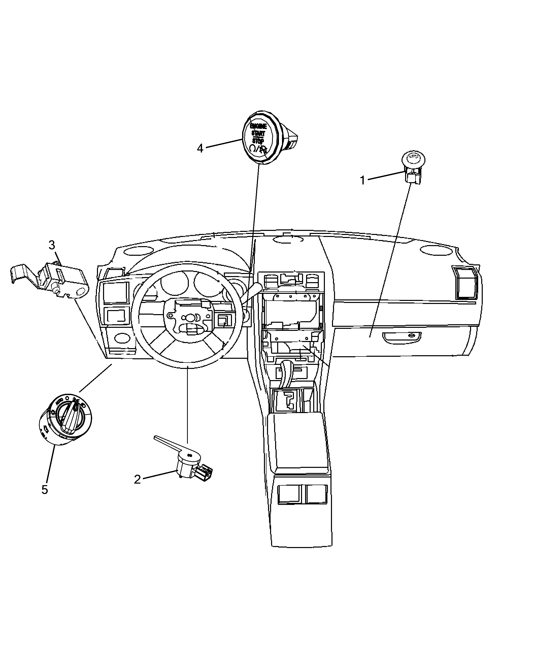 55503-020 DASHBOARD SWITCH
