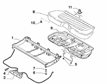 70613/00 REAR SEAT 