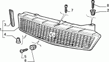 70722/00 РЕШЕТКА РАДИАТОРА 