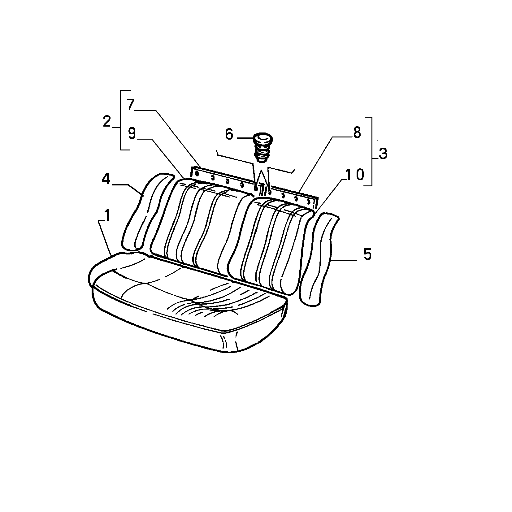 70613/07 REAR SEAT