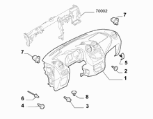 70502-010 DASHBOARD INSTRUMENT HOLDER