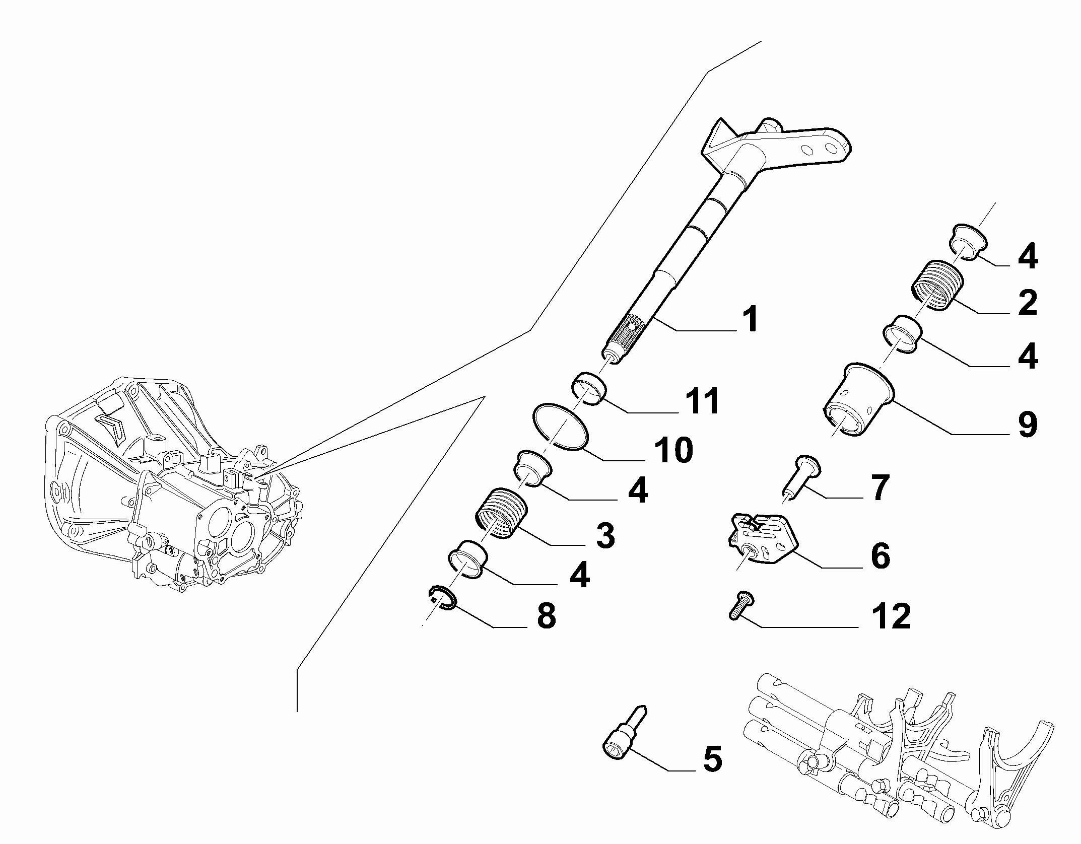 21219-010 GEAR SHAFT