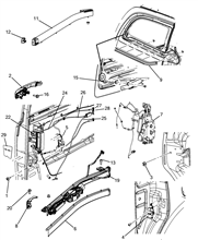 70143-010 SLIDING DOORS AND GUIDES